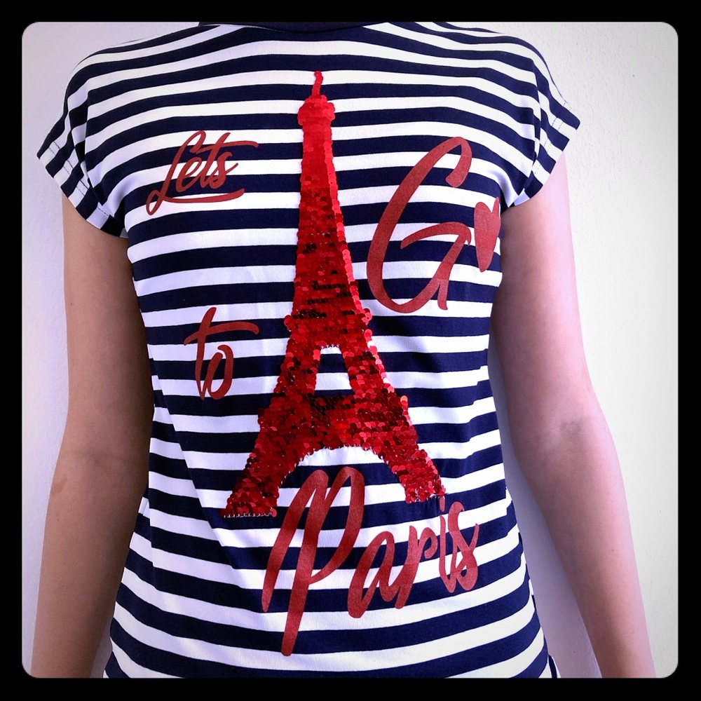 striped short sleeve shirt